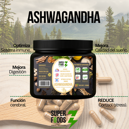 Kit bienestar Ashwagandha ksm 66 / Gotu kola / Curcuma pimienta