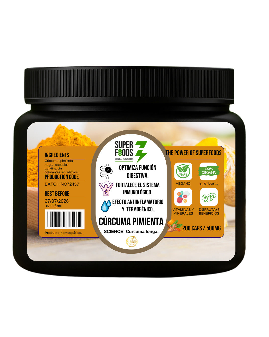 cúrcuma con pimienta negra, curcumina piperina, antiinflamatorio natural, cúrcuma colombia, cúrcuma articulaciones, suplemento para inflamación, cúrcuma premium, golden milk powder, cúrcuma detox.